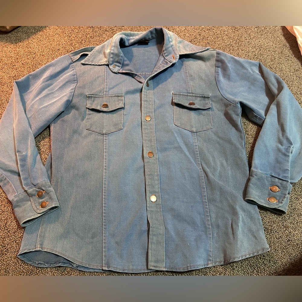 Vintage Big Yank Button Up Top - Picture 1 of 6